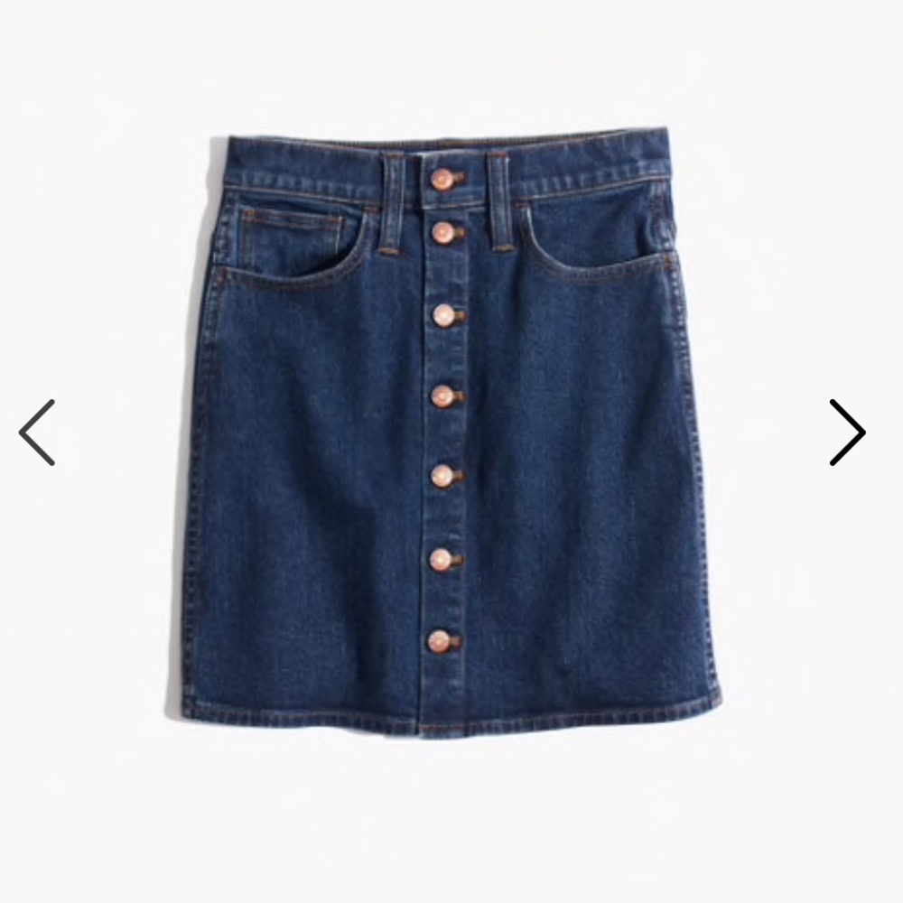 NEW! Madewell button jean skirt size 29